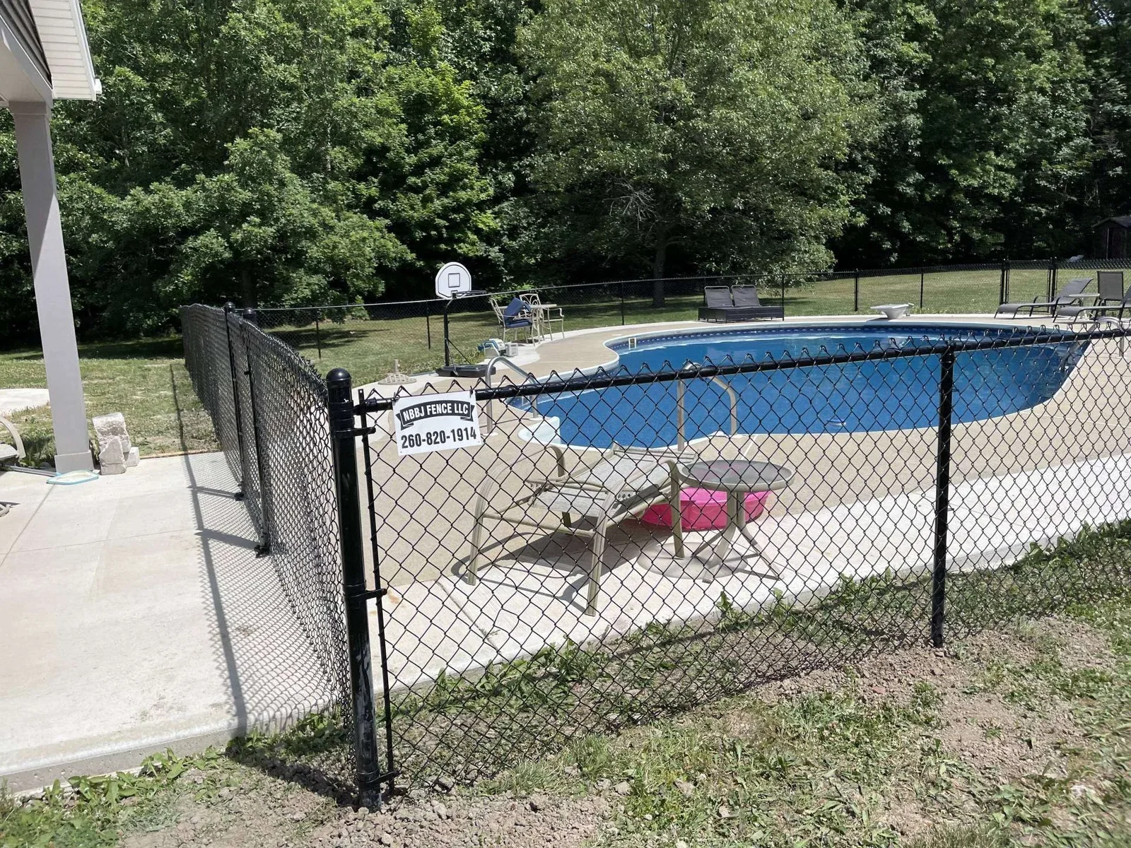 Fence installed by NBBJ Fence Company